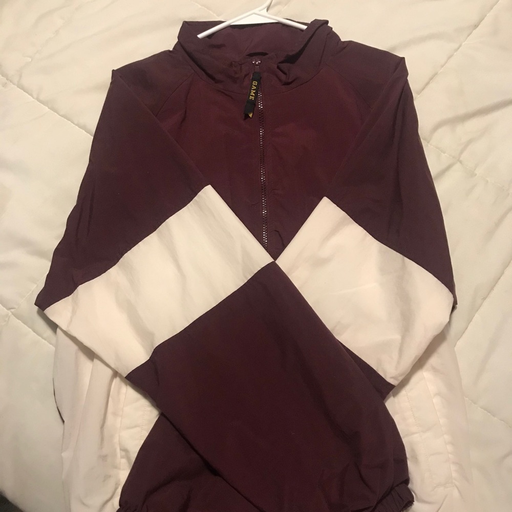 GAME maroon windbreaker